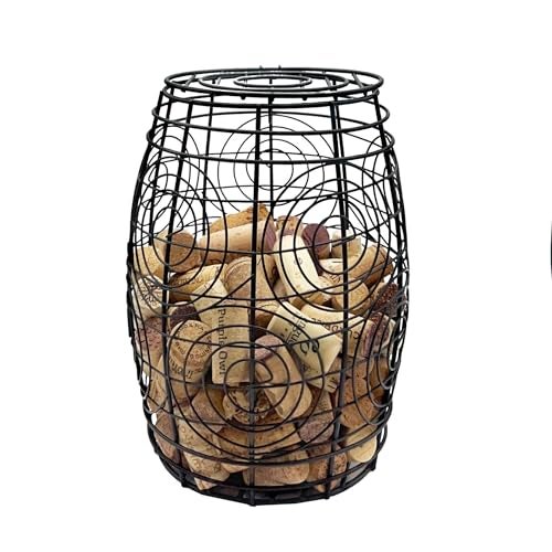 Oeno Wine Cork Holder Metal Display Collector - Wine Barrel - Image 2
