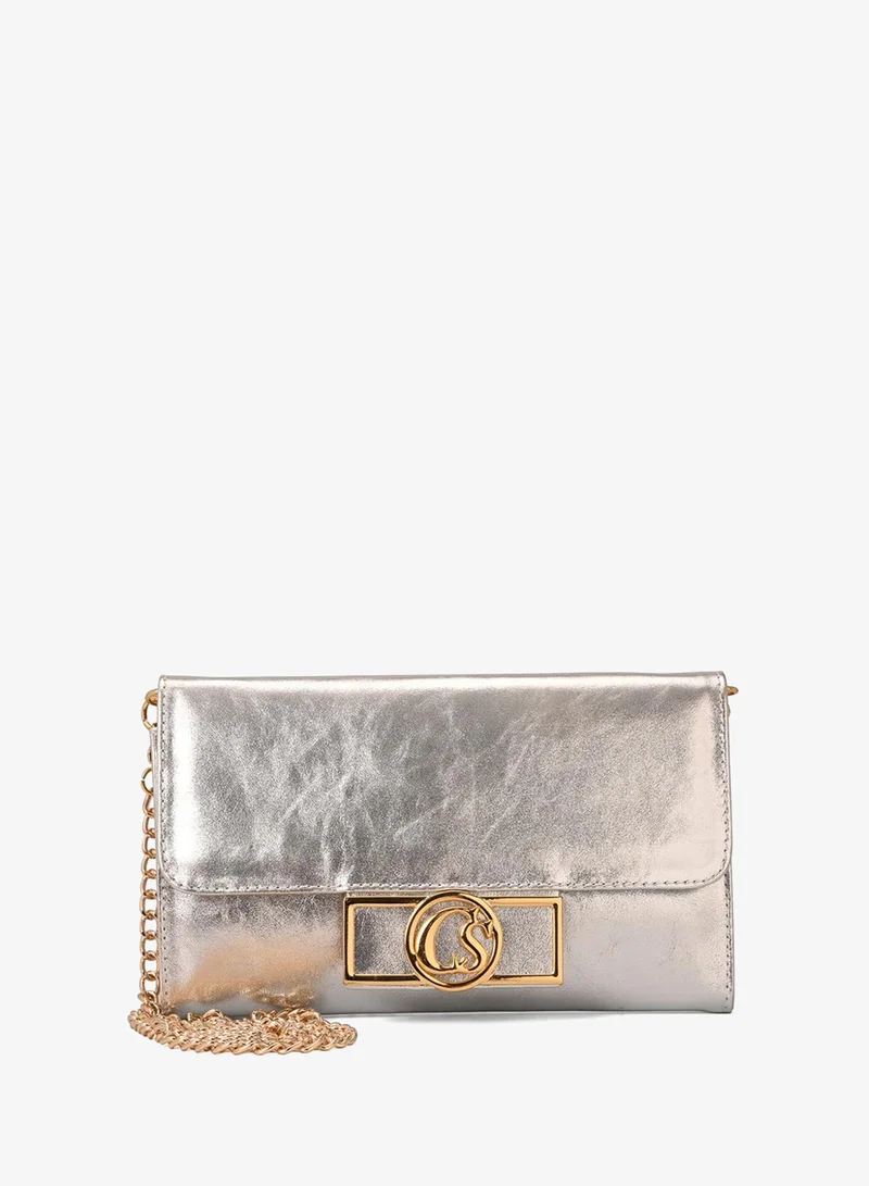 Carmen Steffens Clutch Shine Silver