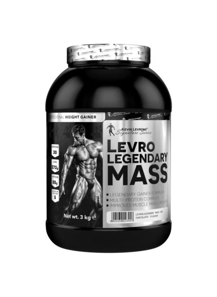 Levro Legendary Mass, Legendary Gainer Formula, Chocolate Flavour, 3kg