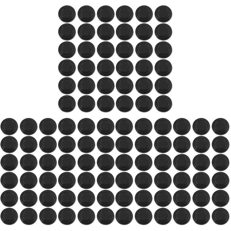 72Pcs Car Door Shock Protective Pads Water Washable Black 2.7x2.7cm - Image 2