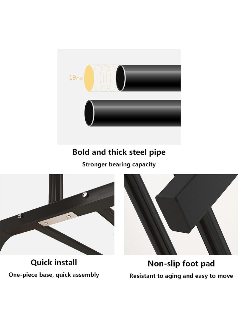 BLOOMING TIME - Floor To Ceiling Clothes Rack, Single Pole Clothes Rail, Indoor Simple Clothes Rack, Household Bedroom Clothes Rack, Can Hang Pants White - Image 1