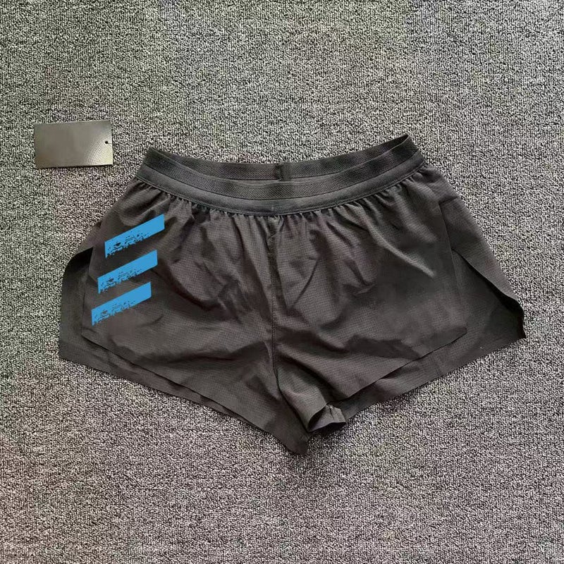 Fitness Track And Field Sports Professional Training Adhesive Three-Point Pants Sports Men'S And Women'S Marathon Breathable Running Lined Shorts - Image 1