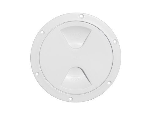 Five Oceans 5" Boat Hatch, Marine Access Hatch, Round Inspection Deck Plate Hatch with Detachable Cover, UV Resistant ABS White Plastic, for Pontoon, Fishing Boat, Bass Boat, Yacht, Sailboat - FO84 - Image 2