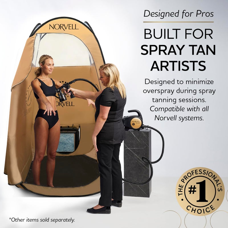 Norvell Spray Tan Overspray Reduction Fan â€“ Works with Norvell Pop-Up Tent or Alone â€“ Black Ventilation System for Sunless Self Tanning, Minimizes Overspray & Maintains Clean Workspace - Image 3