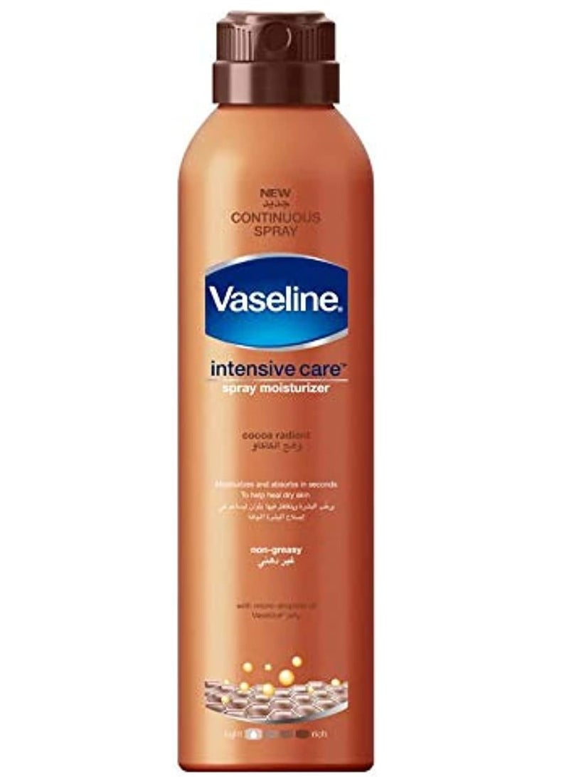 فازلين رذاذ الجسم بالفازلين، مشع بالكاكاو، 190 جرام - Image 1