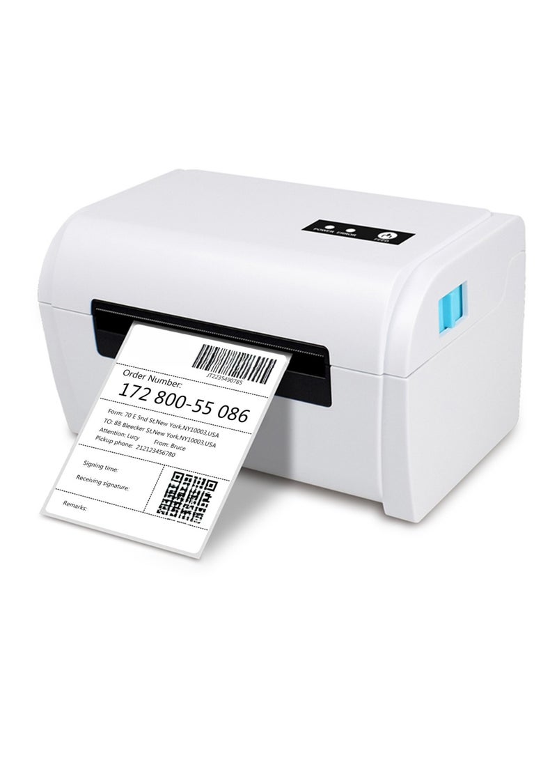 Thermal Label Printer High Speed Shipping Label Printer USB BT Connection Support 40-110mm Paper Width Compatible with Windows for Supermarket Store Restaurant Logistic - Image 1