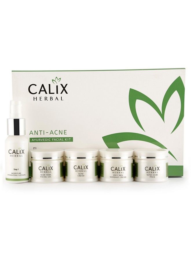 Calix Herbal Antiacne Ayurvedic Facial Kit Oil Balancing With Corrective Enriched With Neem And Honey 260 Gm - Image 1