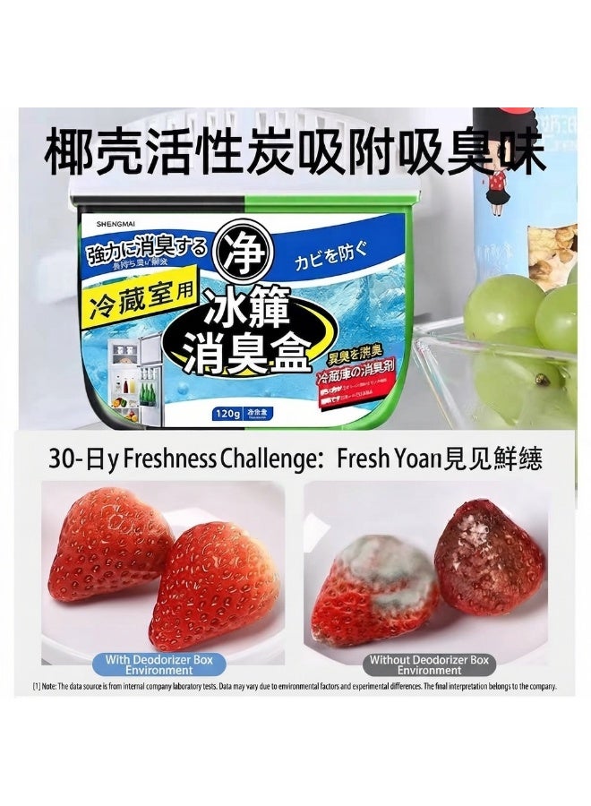 Refrigerator & Freezer Deodorizer & Air Purifier Box (Exclusive Original Version) - 120g, Long-Lasting Natural Freshness & Maximum Durability - Image 3