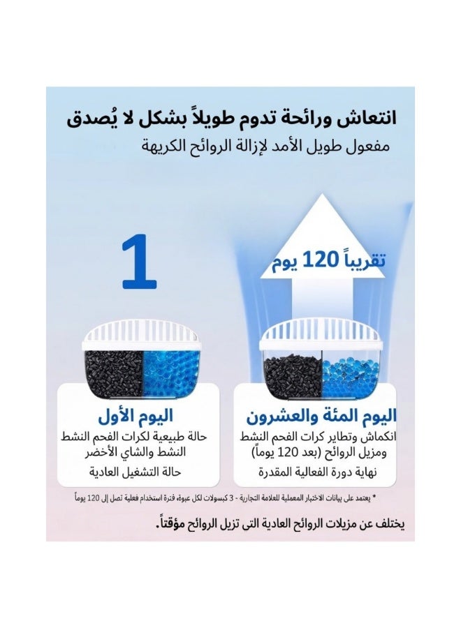 Refrigerator & Freezer Deodorizer & Air Purifier Box (Exclusive Original Version) - 120g, Long-Lasting Natural Freshness & Maximum Durability - Image 4