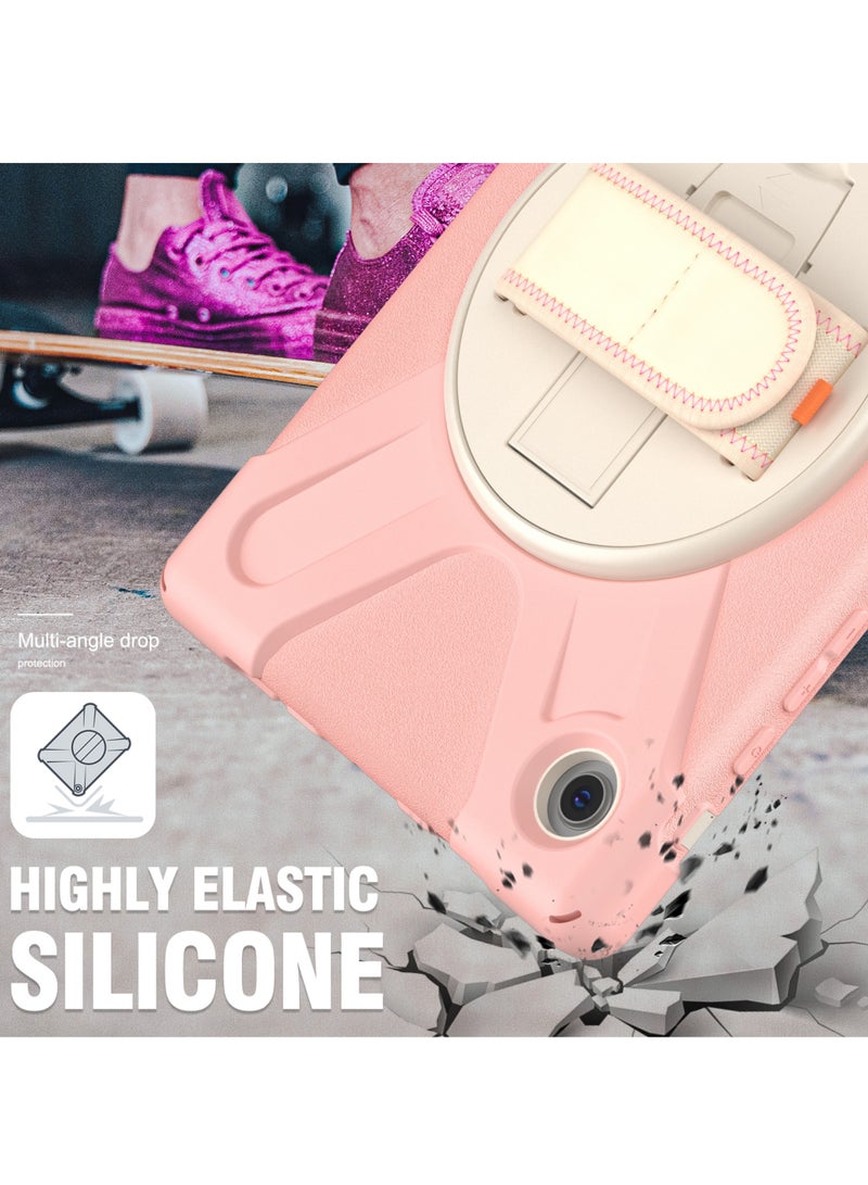 روك بو جراب واقٍ مقاوم للصدمات شديد التحمل لجهاز Galaxy Tab A8 مقاس 10.5 بوصة 2022 (X200/X205/X207) مع حامل/مقبض دوار 360 درجة جراب متين لجهاز Samsung Galaxy Tab A8 مقاس 10.5 بوصة 2022 - Image 5