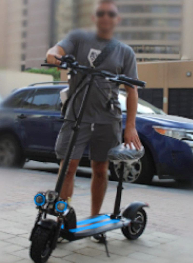 Winner Sky Electric Scooter E10 3 Lights Upgraded Version Battery 48V 13Ah Motor 1200W Extra Smooth Blue - Image 2