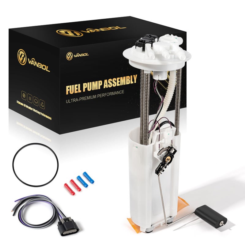 VANBOL Electric Fuel Pump Module Assembly Compatible with 2000 2001 2002 2003 2004 2005 Chevy Astro GMC Safari V6 43L GAS Replace E3506M FG0288 VANBOL0127 with Sending Unit Pressure Sensor Oring