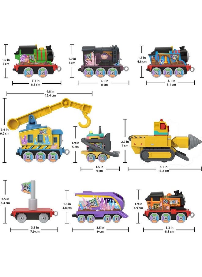 THOMAS & FRIENDS Thomas & Friends Diecast Toy Train Set Mystery of Lookout Mountain Track Playset with 7 Push-Along Engines for Pretend Play Kids Ages 3+ Years  - Image 2