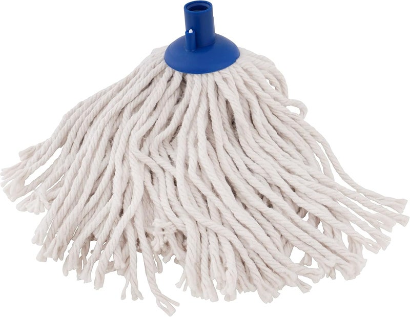 Superio Cotton Mop Head Refill for Hardwood Floor Self Wringing Mop - 10" Strings - Image 1