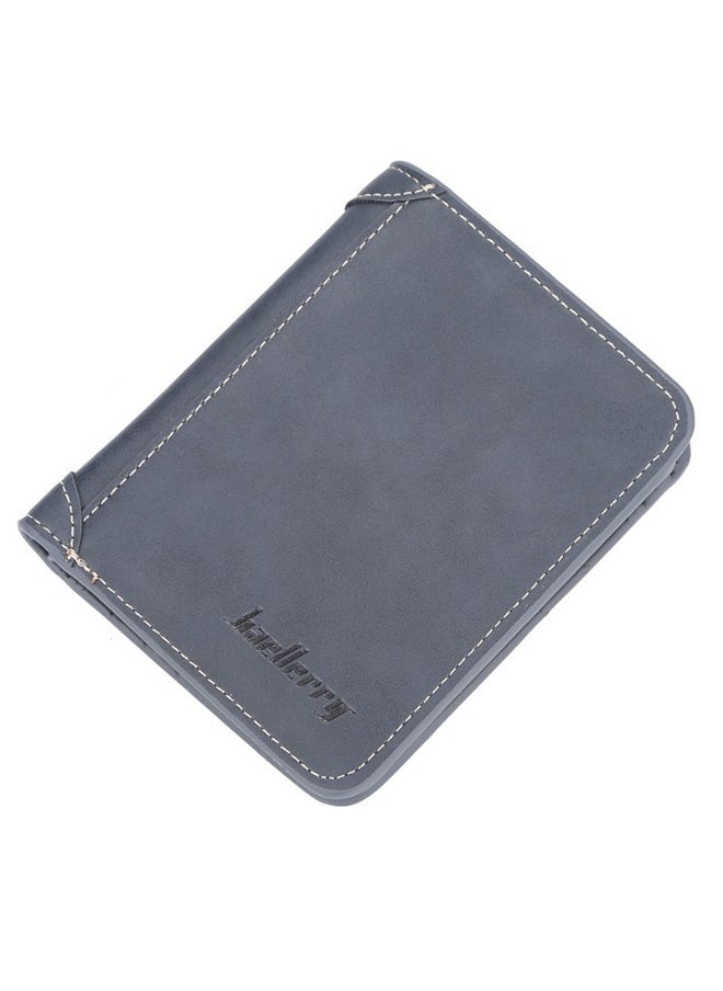 baellerry Men's Wallet Short Casual Small Wallet Youth Vintage Mini Money Clip  - Image 1