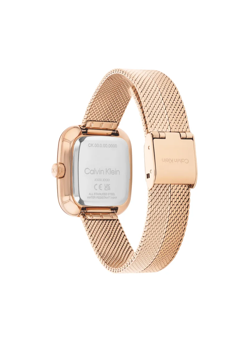 كالفن كلاين Twist Mesh Strap Analog Bracelet Watch