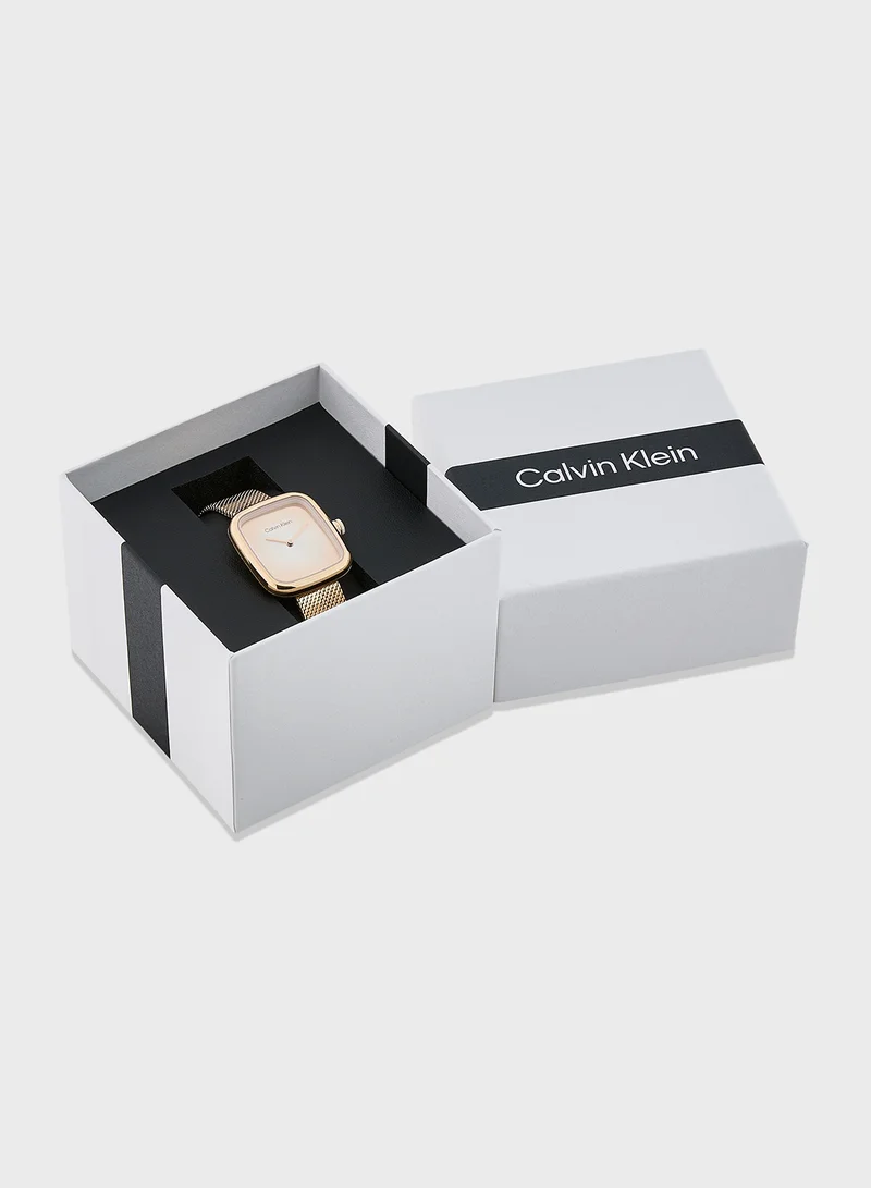 CALVIN KLEIN Twist Mesh Strap Analog Bracelet Watch
