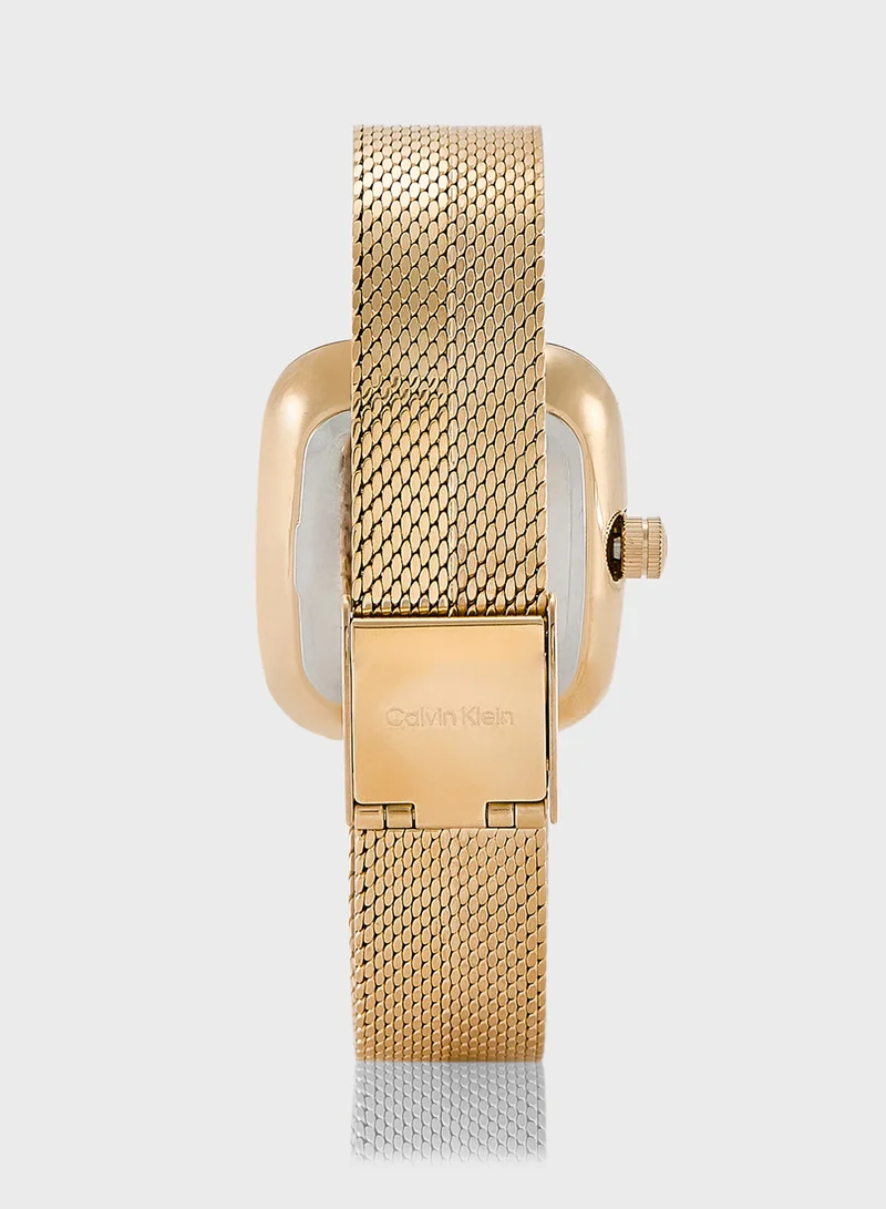 CALVIN KLEIN Twist Mesh Strap Analog Bracelet Watch