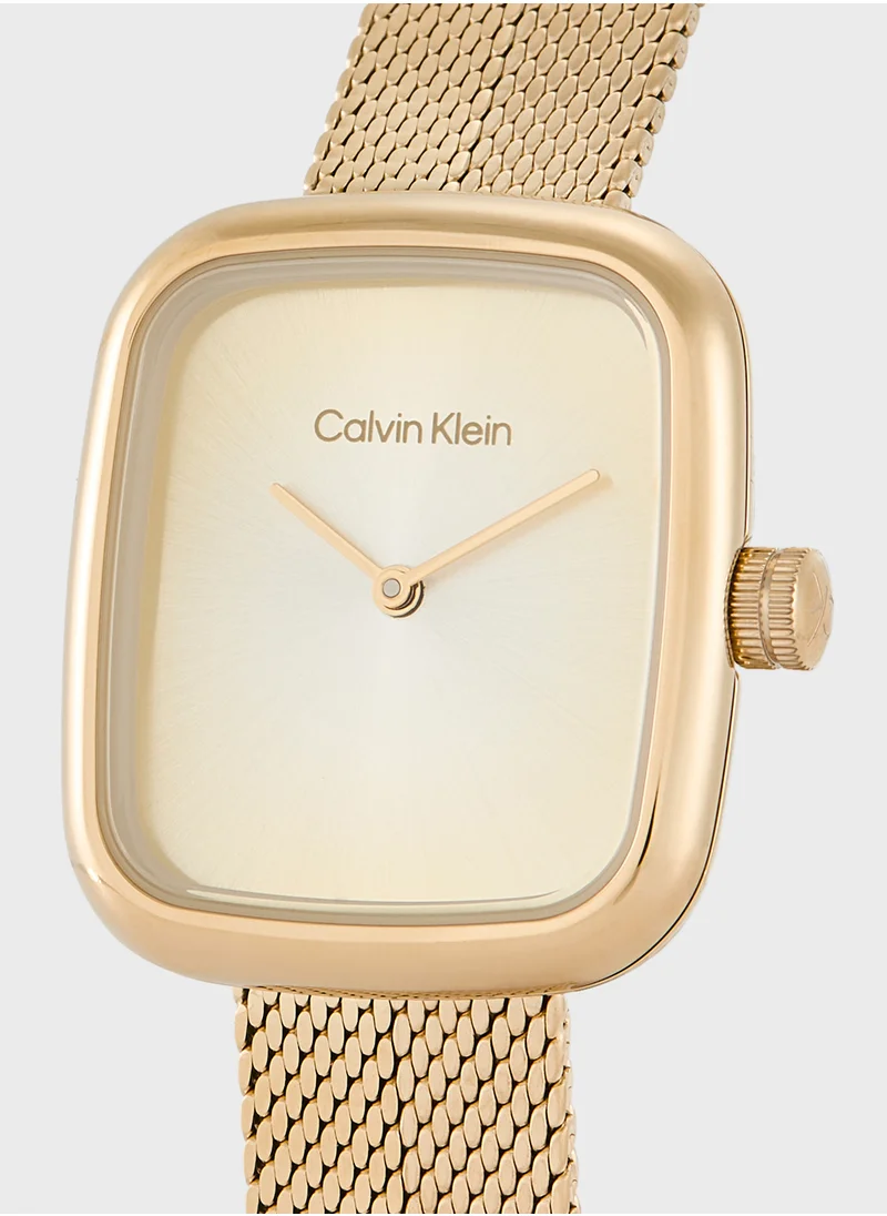 CALVIN KLEIN Twist Mesh Strap Analog Bracelet Watch