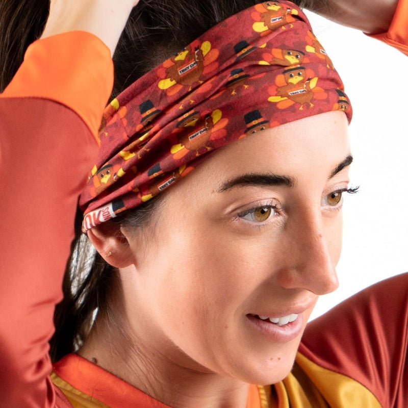 Gone For a Run RokBAND Multi-Functional Holiday Running Neck Gaiter or Headband | Thanksgiving Turkey Trot Styles - Image 2