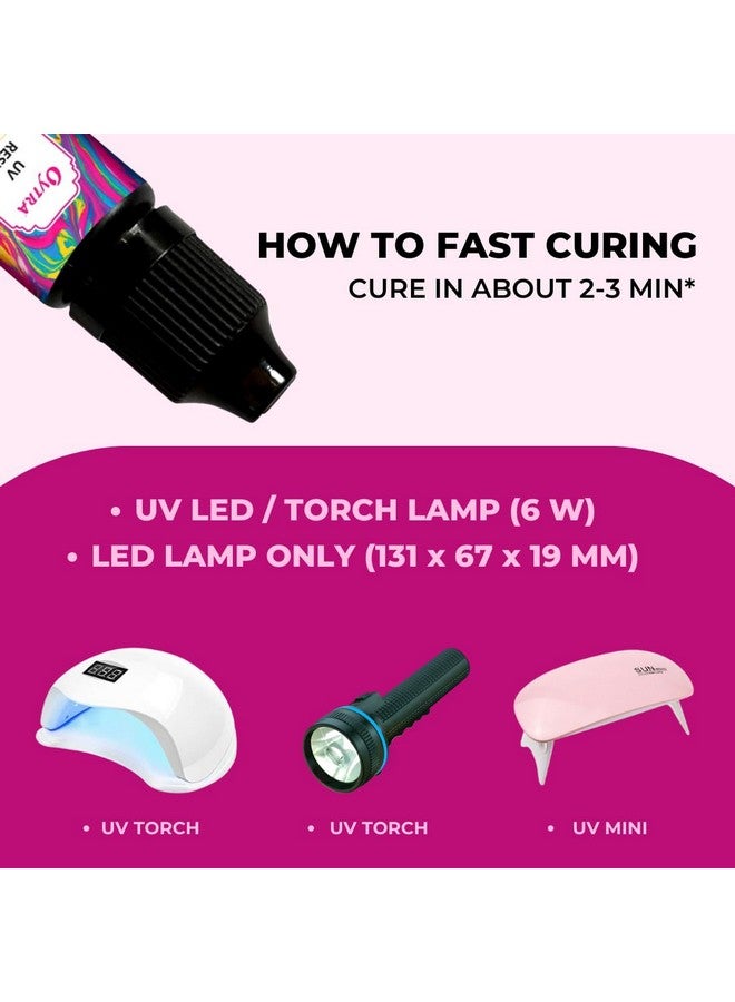 Oytra UV Resin Hard Clear Glossy Finish for Artists and Professionals Polymer Clay Gloss DIY Jewelry Craft Decoration Casting Coating (20 Grams) - Image 5