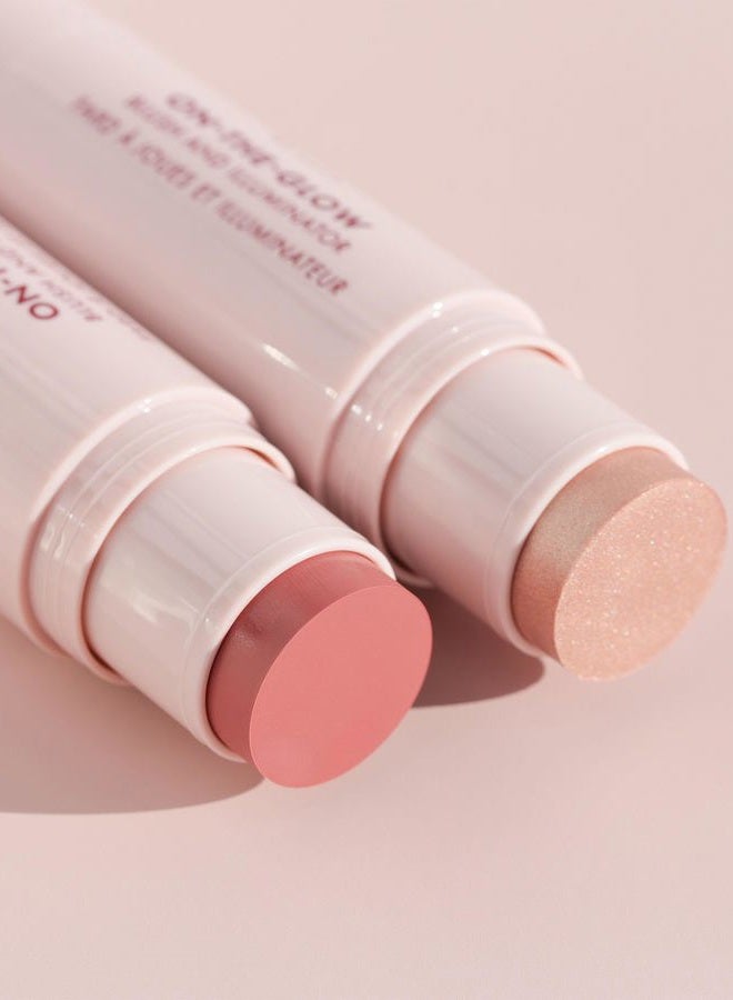 Wander Beauty On-the-Glow Blush and Illuminator - Bare/Nude Glow - 7-in-1 Hydrating Cream Blush & Highlighting Stick - Stick Blush for Cheeks, Lip, Face & Body - Highlighter Makeup & Blush - 0.4 oz - Image 2