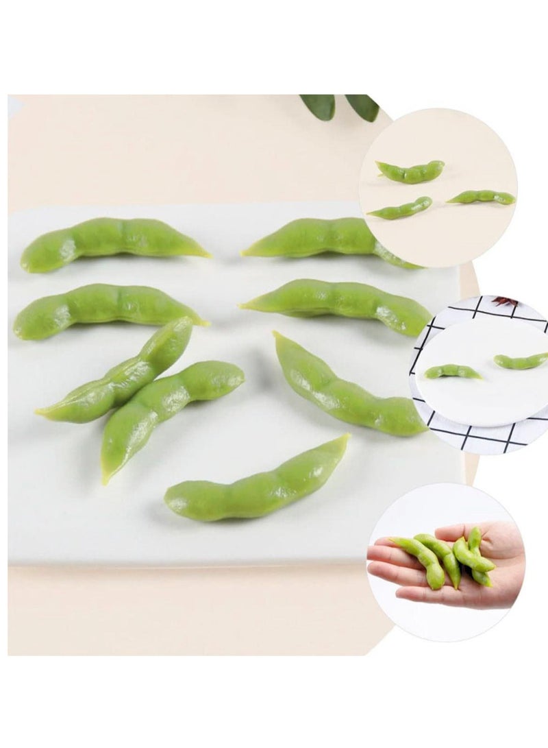 SYOSI 40Pcs Display Soybean Models Simulated Soybean Models Realistic Fake Vegetable Ornaments Decorative Vegetables Models Realistic Food Fake Soybean Model Pvc Artificial Accessories - Image 2