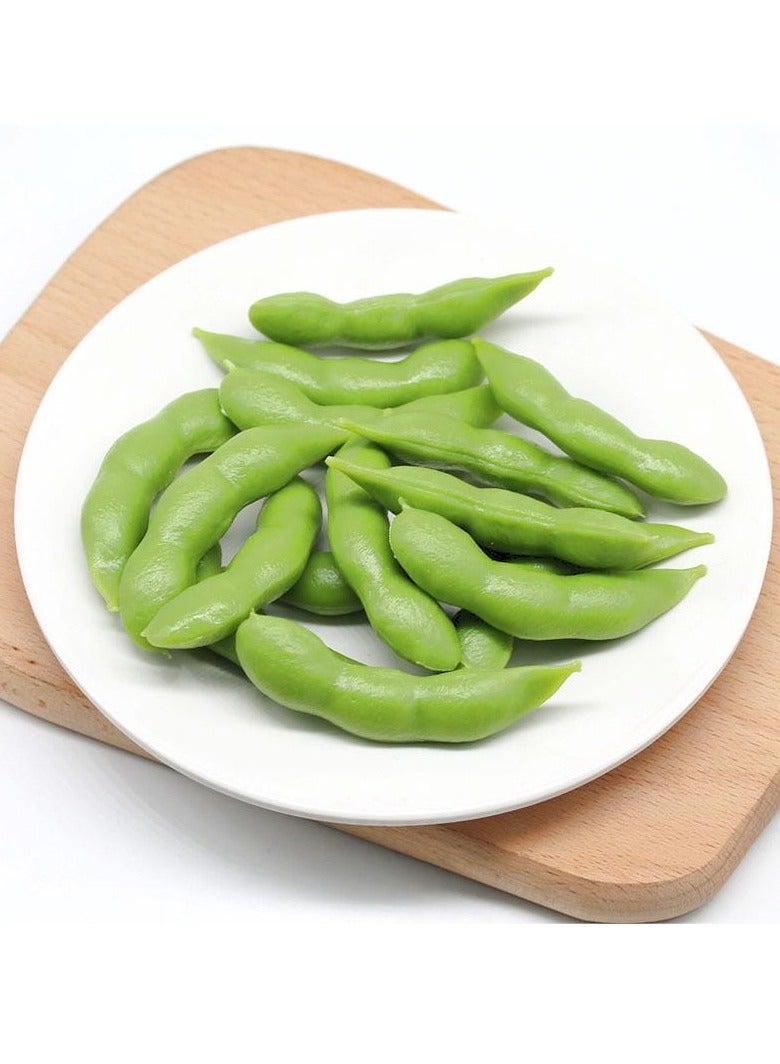 SYOSI 40Pcs Display Soybean Models Simulated Soybean Models Realistic Fake Vegetable Ornaments Decorative Vegetables Models Realistic Food Fake Soybean Model Pvc Artificial Accessories - Image 1