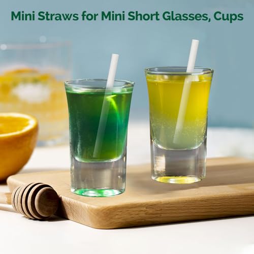 Chunspak 3'' Mini Paper Straws, Small Paper Sticks, Tasting Straws, Sample Straws, Stir Sticks, Fit for 1oz 2oz 3oz 4oz Portion Cups, DIY Crafts - 0.20"/5mm Dia. White, 500 Counts - Image 3