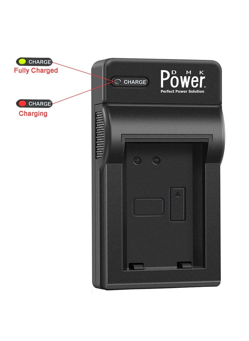 DMK Power - EN-EL3e TC-USB1 Single USB Charger Compatible with Nikon D50 D70 D70s D80 D90 D100 D200 D300 D300S D700 D900 Digital SLR Camera - Image 1