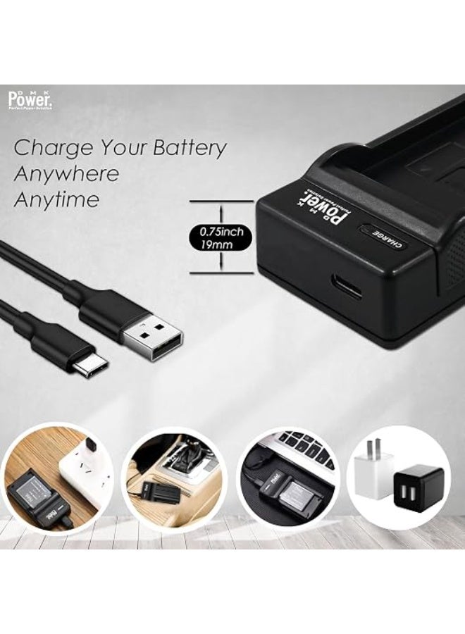 DMK Power EN-EL3e TC-USB1 Single USB Charger Compatible with Nikon D50 D70 D70s D80 D90 D100 D200 D300 D300S D700 D900 Digital SLR Camera - Image 5