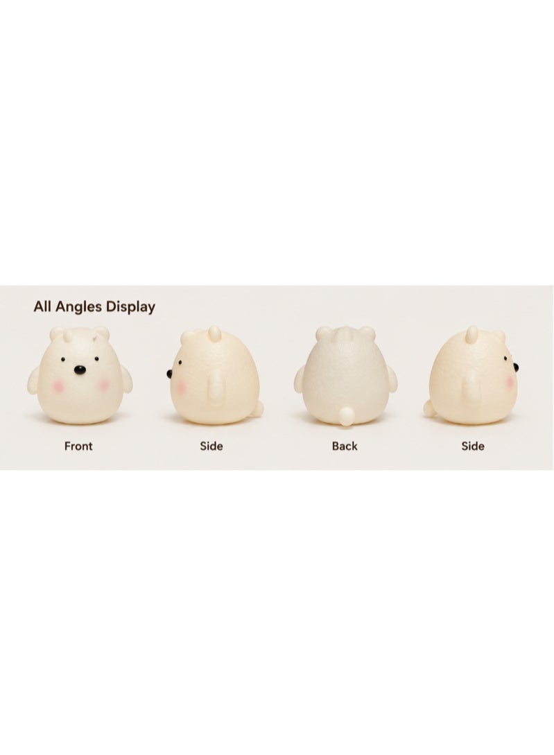 Cute Bear Night Light – Battery Powered Warm LED Lamp for Bedroom, Nursery, Desk & Home Decor - Image 2