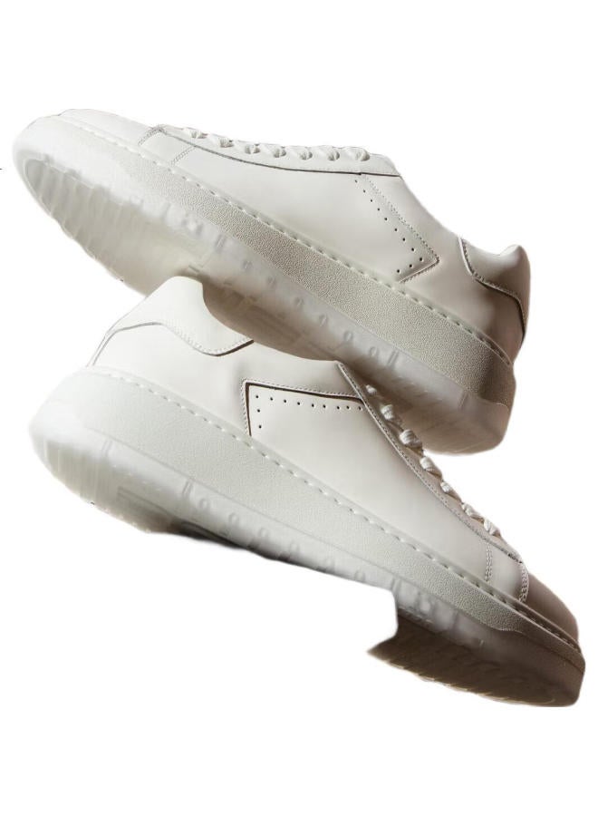 DESAI Men'S Genuine Leather Thick-Soled Casual Board Shoes Men'S All-Match Fashion White Shoes White 38 - Image 3