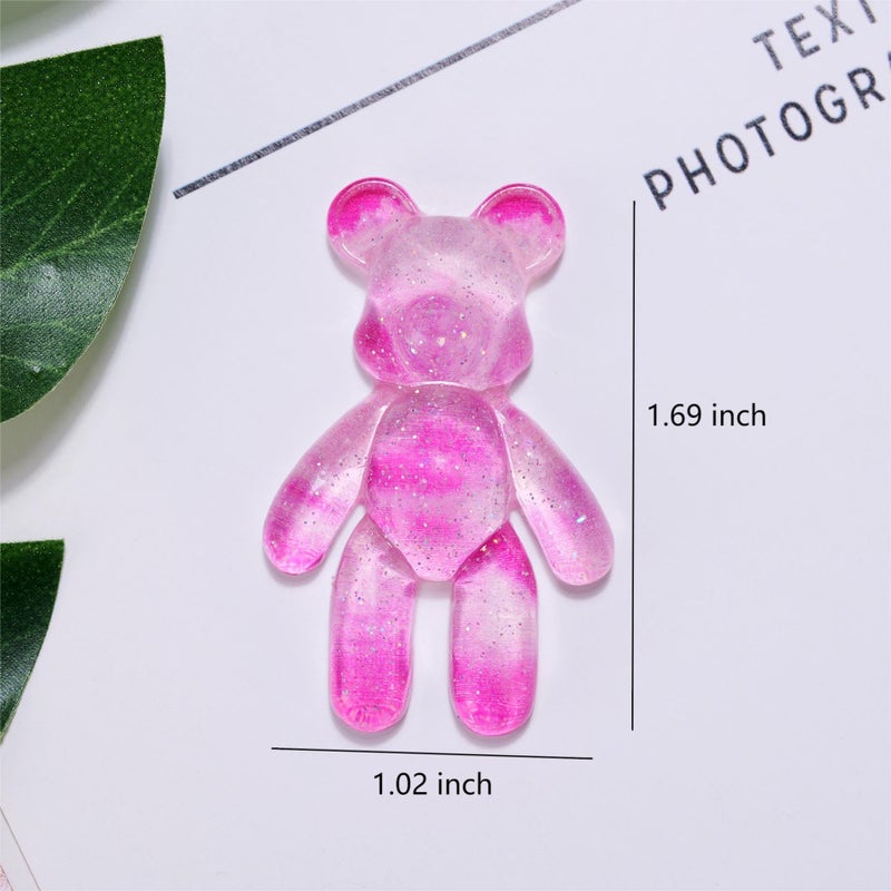 Aesnefe Pocket Worry Bear Hug, Anxiety Relief Keepsake, Mental Health Encouragement Gift, Emotional Support Token, Stress Comfort Gift for Teens & Adults, Galaxy Pink - Image 5