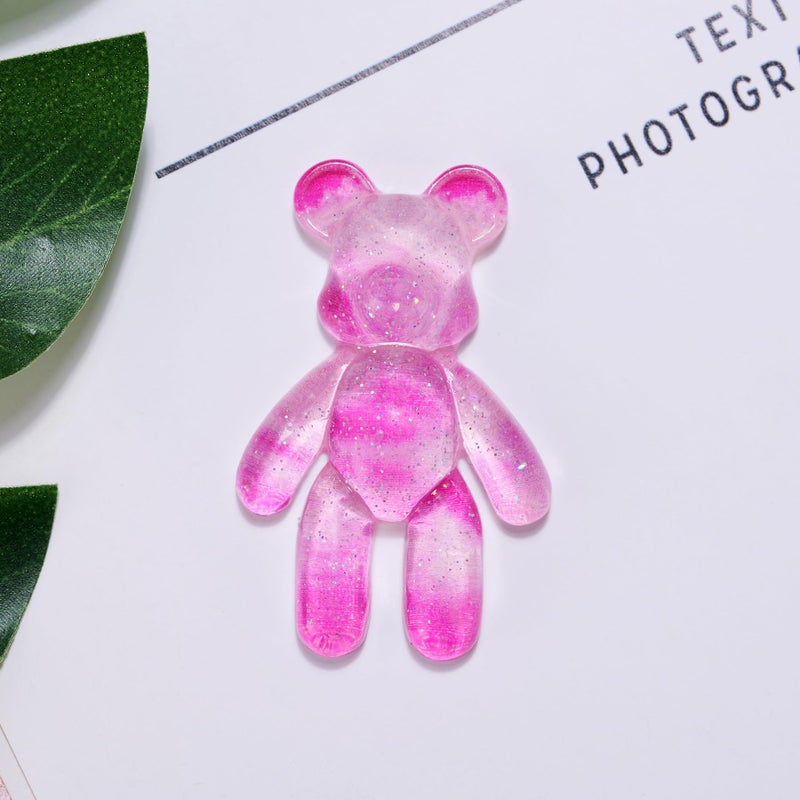 Aesnefe Pocket Worry Bear Hug, Anxiety Relief Keepsake, Mental Health Encouragement Gift, Emotional Support Token, Stress Comfort Gift for Teens & Adults, Galaxy Pink - Image 2