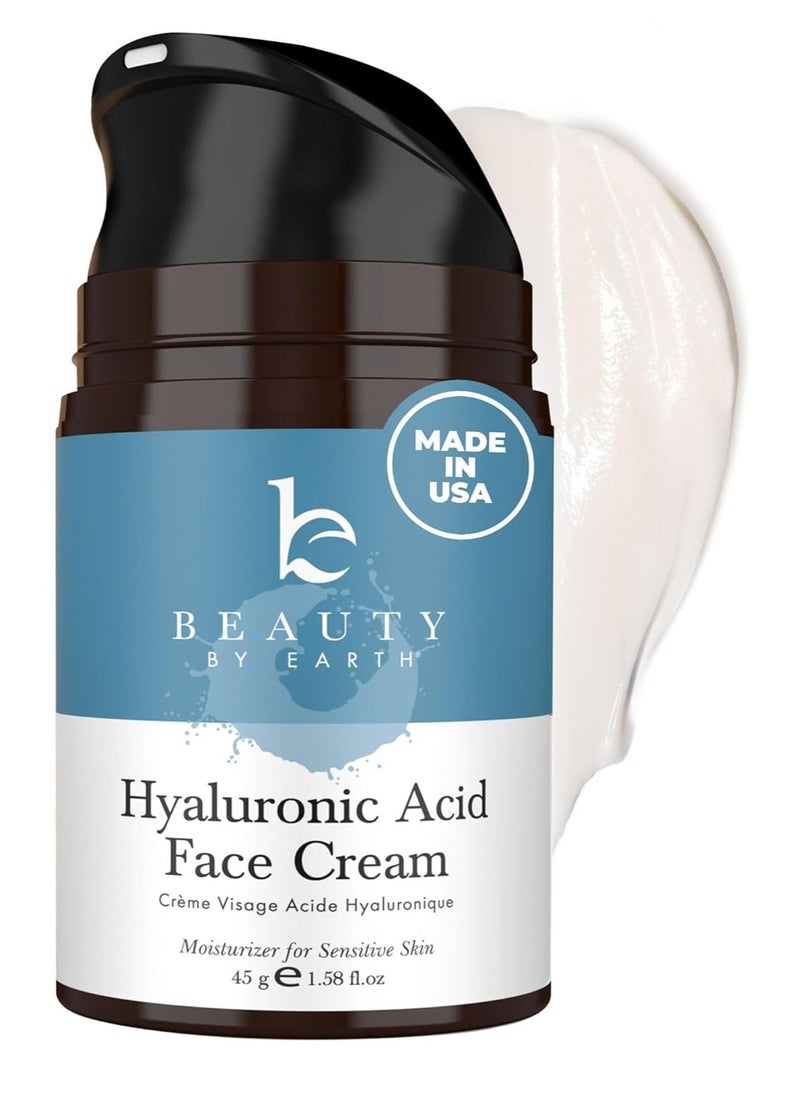 Hyaluronic Acid Moisturizer for Face - USA Made with Organic & Natural Ingredients, Hydrating Anti Aging Face Moisturizer for Dry Skin with Glycerin & Vitamin E, Unscented Anti Wrinkle Cream - pzsku/ZC093FA9601BAA638B48BZ/45/1741342514/1cddbec8-e2c6-4dd7-8315-c9c5f647e86b