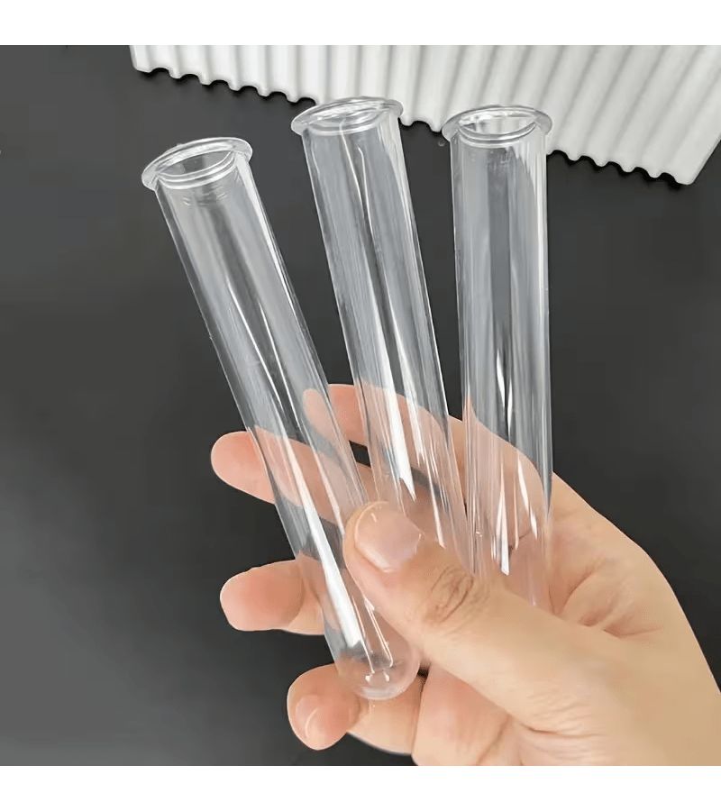 12pcs Reinforced Plastic Test Tubes For Lab Hydroponic Farm Decoration - Image 1