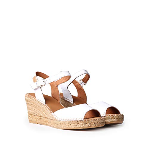 Toni Pons Sia-P White Leather EU 38 (US Women's 7.5) M - Image 3