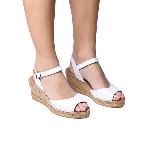 Toni Pons Sia-P White Leather EU 38 (US Women's 7.5) M - Image 2