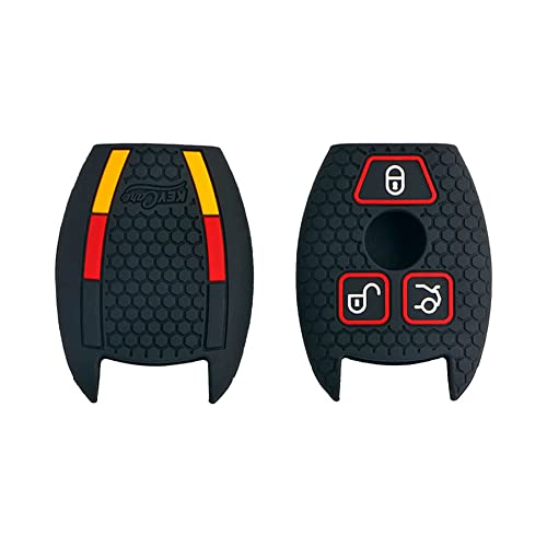CARMATE Silicone Car Key Cover KC-54 Fit for ( Mercedes Benz- , C-Class, GL Series, M-Class, S-Class )-Black - Image 4