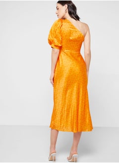 WHISTLES One Shoulder Printed Dress  - Image 2