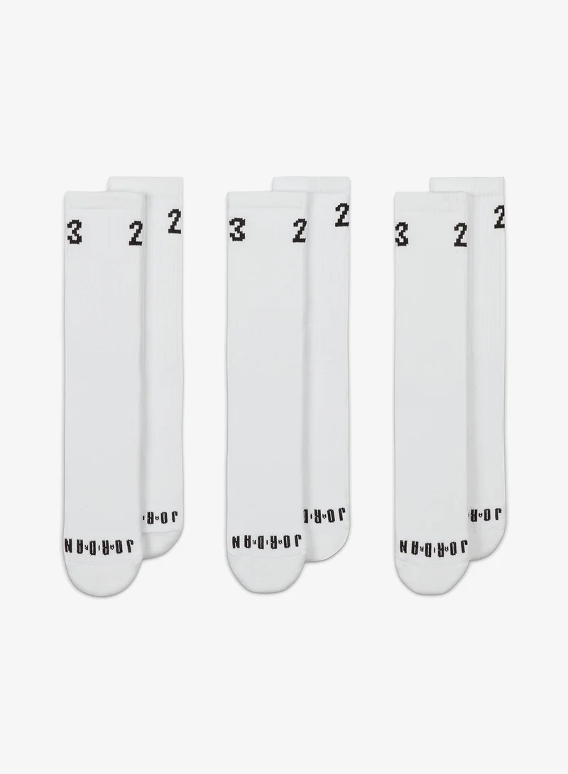 Jordan 3 Pack Jordan Essential Crew Socks