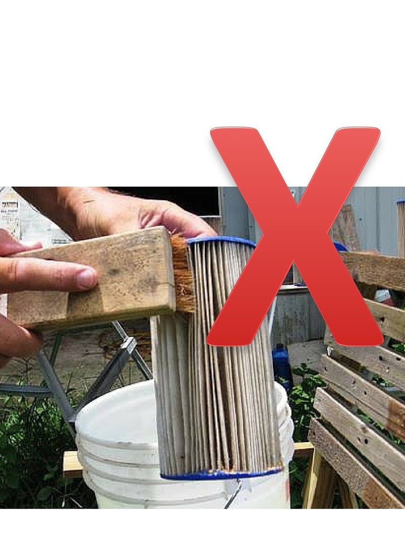 spa luxetique Premium Pool & Spa Filter Cartridge Cleaner, Removes Debris & Dirt from Pool Filters in Seconds, Heavy Duty & Durable Pool Cartridge Filter Cleaner, for a Clean Flow of Water Today - Image 3