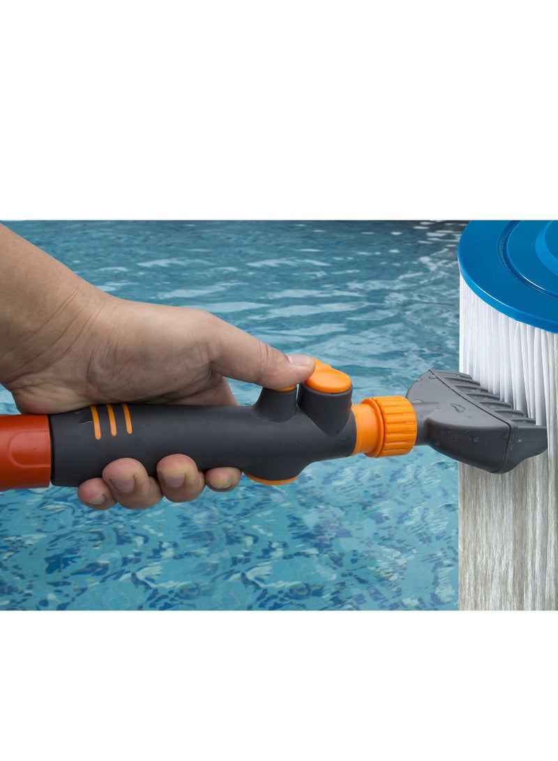 spa luxetique Premium Pool & Spa Filter Cartridge Cleaner, Removes Debris & Dirt from Pool Filters in Seconds, Heavy Duty & Durable Pool Cartridge Filter Cleaner, for a Clean Flow of Water Today - Image 2