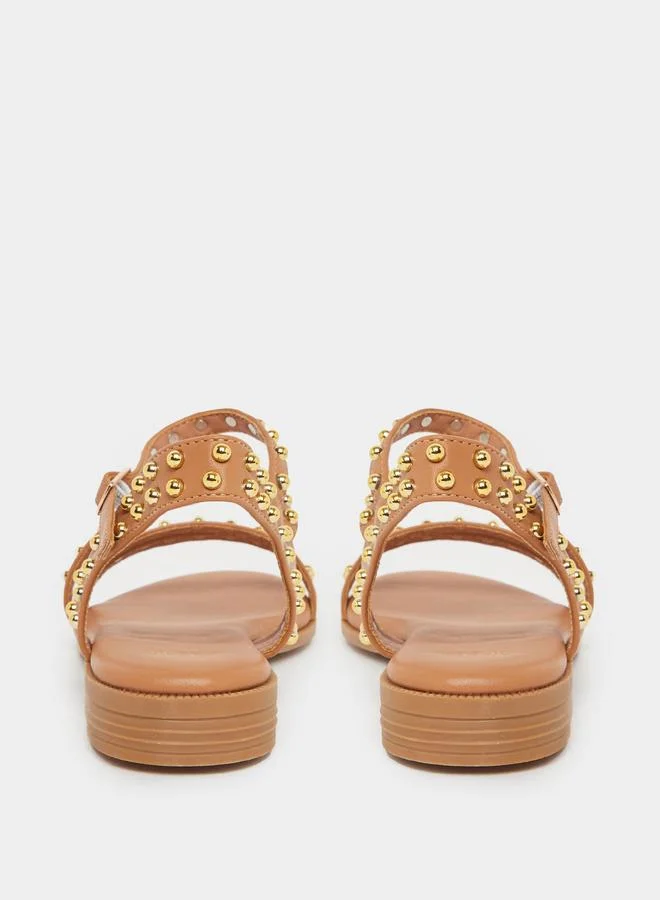 Styli Styli Studded Ankle Strap Sandals