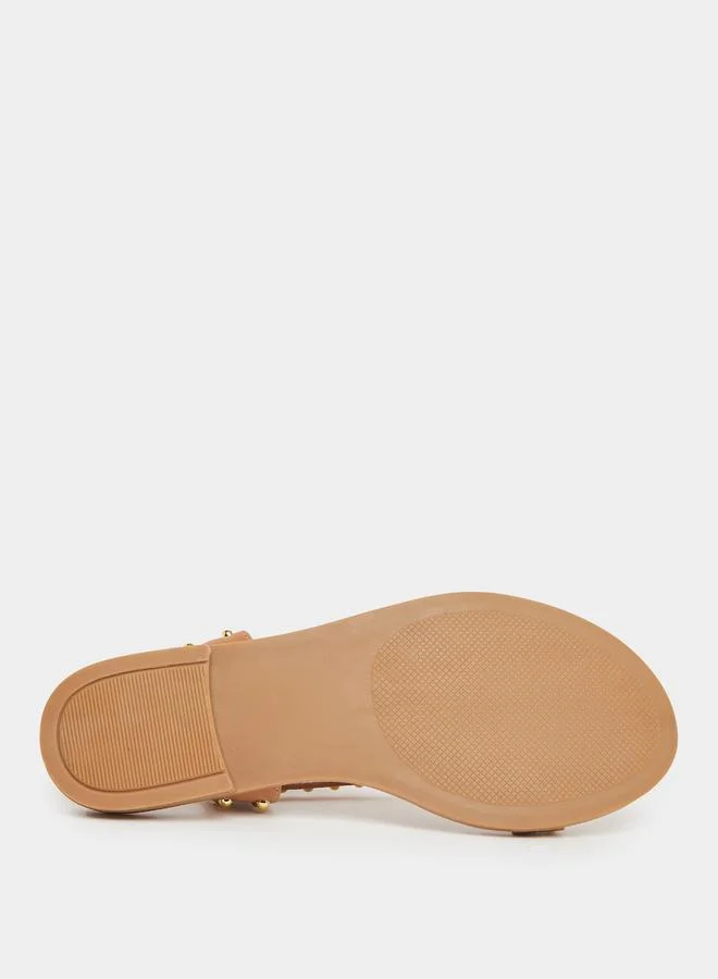 Styli Styli Studded Ankle Strap Sandals