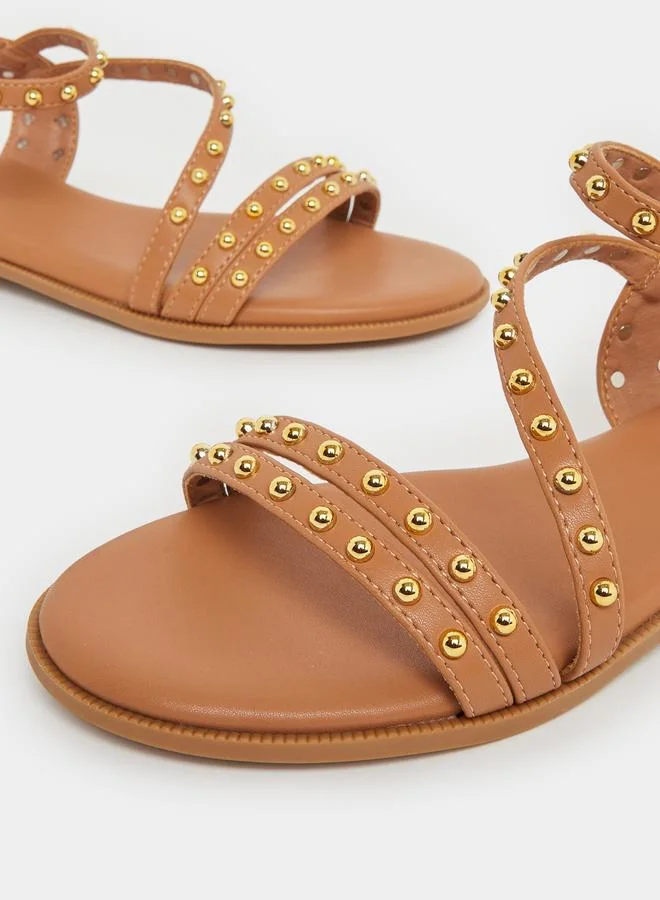 Styli Styli Studded Ankle Strap Sandals