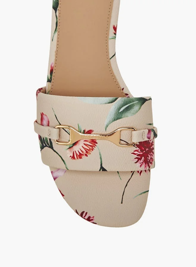 Flora Bella By Shoexpress PINK Flora Bella Women Floral Print Sandals for Women | Best Price UAE