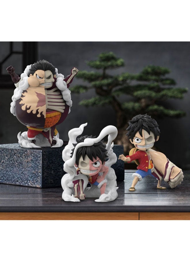 general One Piece Luffy Half Anatomy Series Tide Play Blind Box Hand-made Desktop Decoration Toys Gifts for Family and Friends - Image 3
