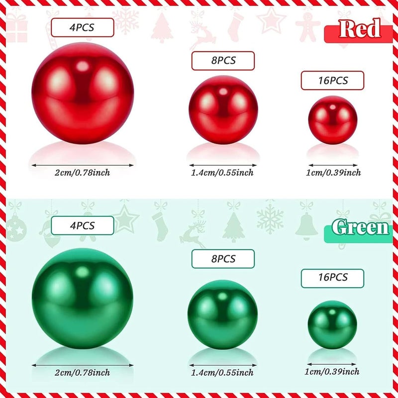 klarako 6066 Pieces Christmas Vase Filler Beads Floating Pearls Water Gel Beads, Christmas Vase Filler Beads Floating Pearls for Vase Filler Table Centerpieces Christmas Home Party Decoration - Image 3